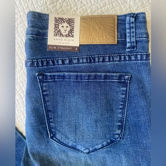 NWT Anne Klein Slim Straight Jeans - Picture 4 of 6